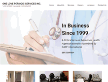 Tablet Screenshot of oneloveservices.com